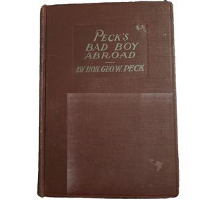 PECK'S BAD BOY IN AN AIRSHIP  Geo Peck 1908 Original Thompson & Thomas Copyright